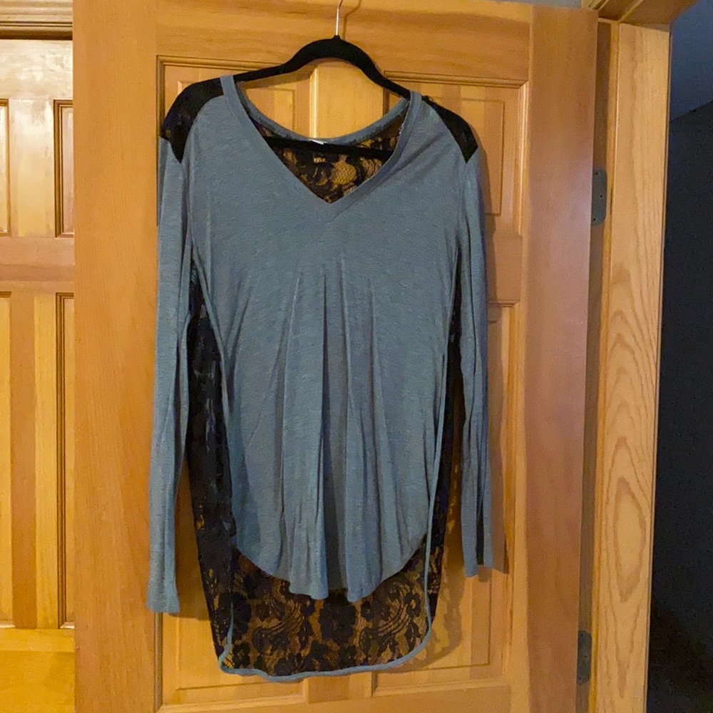 Wilfred long sleeve lace shirt